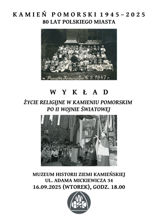 Wykład "Życie religijne w Kamieniu Pomorskim po II wojnie światowej"