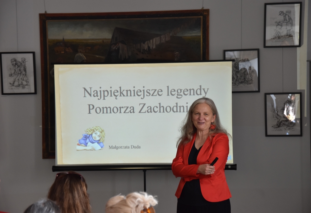 Znana szczecińska przewodniczka Małgorzata Duda w Kamieniu Pomorskim